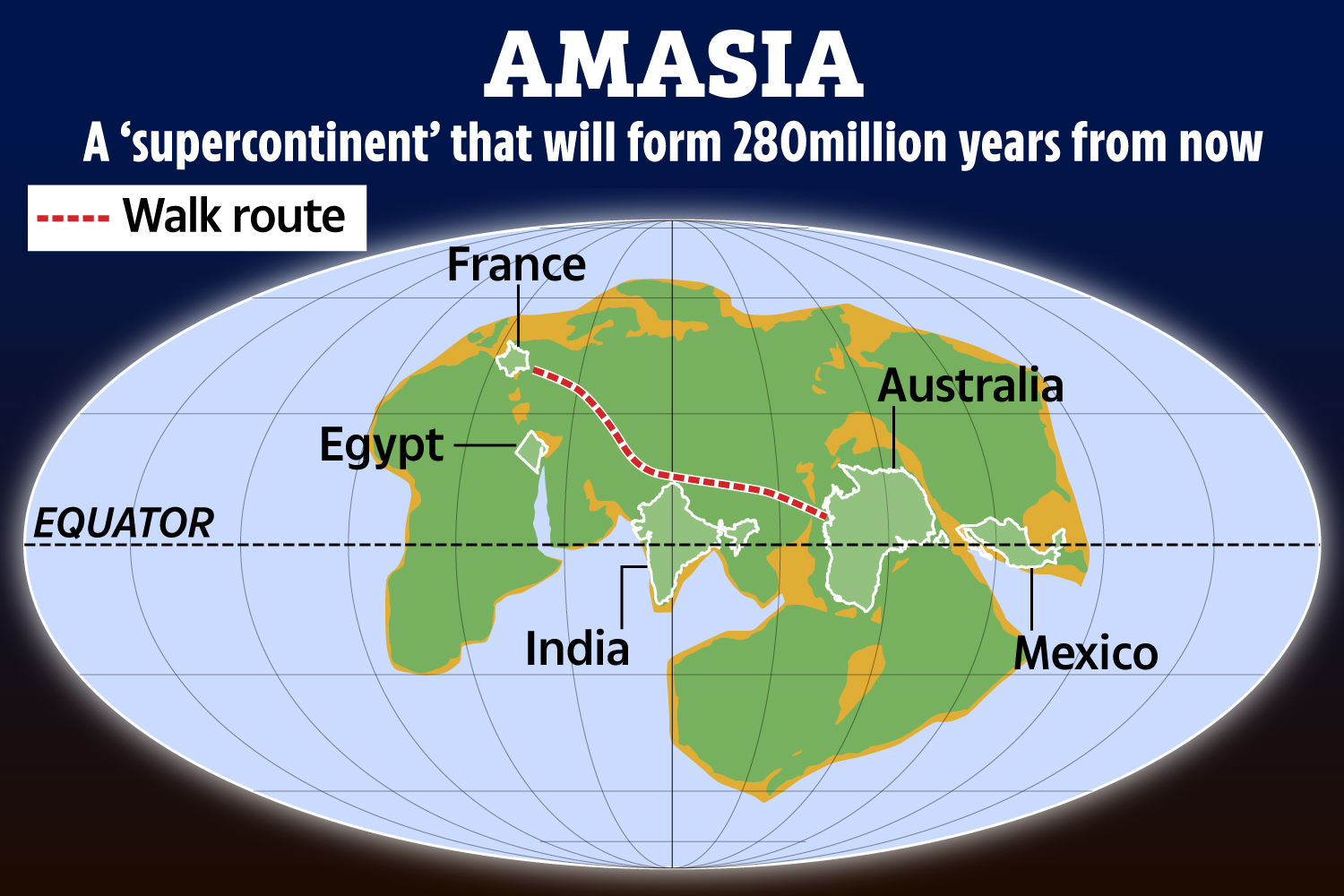 Amasia El Supercontinente Que Se Crear En Millones De A Os